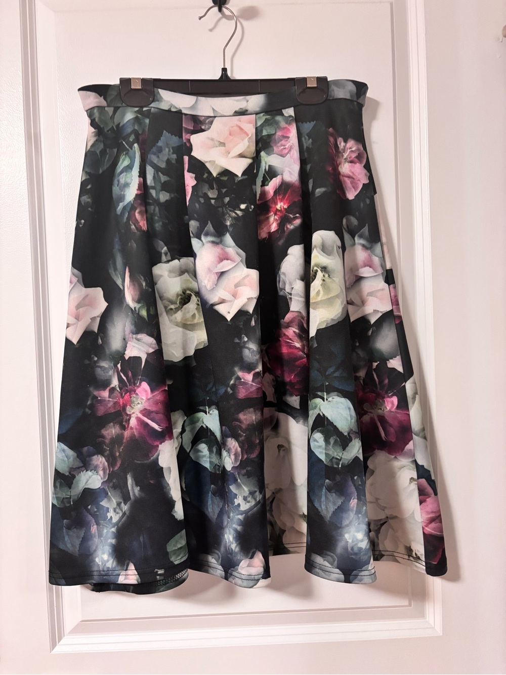 Ardene Floral Scuba Midi Skirt